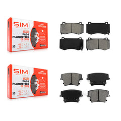 SIM KSM-100064 Disc Brake Pad for 2015 Dodge Charger - Front and Rear