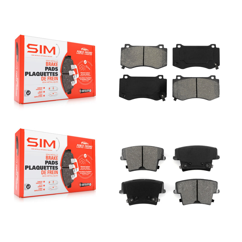 SIM KSM-100064 Disc Brake Pad for 2015 Dodge Charger - Front and Rear
