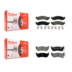 SIM KSM-100068 Disc Brake Pad for 2006-2010 Ford Explorer Sport Trac, Ford Explorer, Mercury Mountaineer - Front and Rear