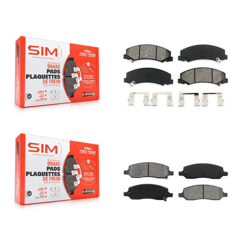 SIM KSM-100069 Disc Brake Pad for 2006-2011 Buick Lucerne, Cadillac DTS - Front and Rear