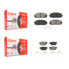 SIM KSM-100077 Disc Brake Pad for 2012-2018 Toyota Yaris - Front and Rear