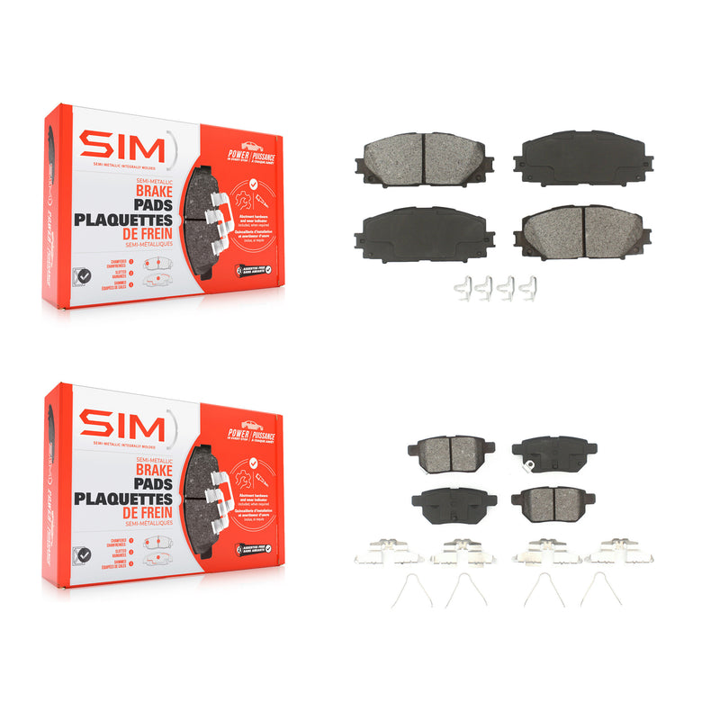 SIM KSM-100077 Disc Brake Pad for 2012-2018 Toyota Yaris - Front and Rear