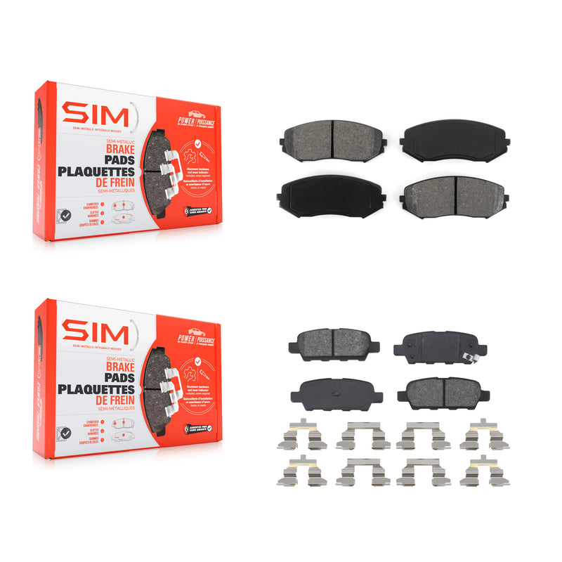 SIM KSM-100079 Disc Brake Pad for 2007-2013 Suzuki Grand Vitara - Front and Rear