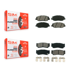 SIM KSM-100081 Disc Brake Pad for 2007-2009 Hyundai Santa Fe - Front and Rear