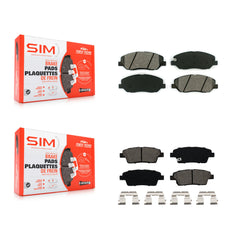 SIM KSM-100082 Disc Brake Pad for 2010-2012 Hyundai Genesis - Front and Rear