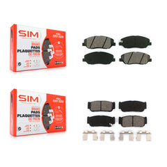SIM KSM-100083 Disc Brake Pad for 2006-2007 Hyundai Entourage, Kia Sedona - Front and Rear