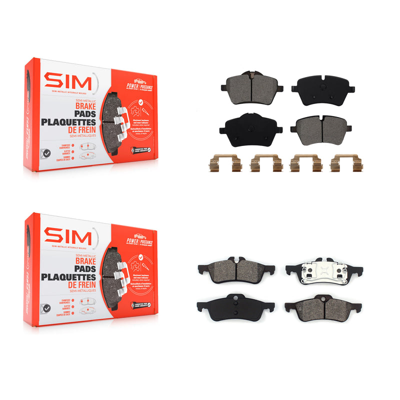 SIM KSM-100084 Disc Brake Pad for 2002-2008 Mini Cooper - Front and Rear