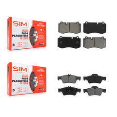 SIM KSM-100093 Disc Brake Pad for 2007-2014 Mercedes-Benz S350, Mercedes-Benz S400 and More - Front and Rear
