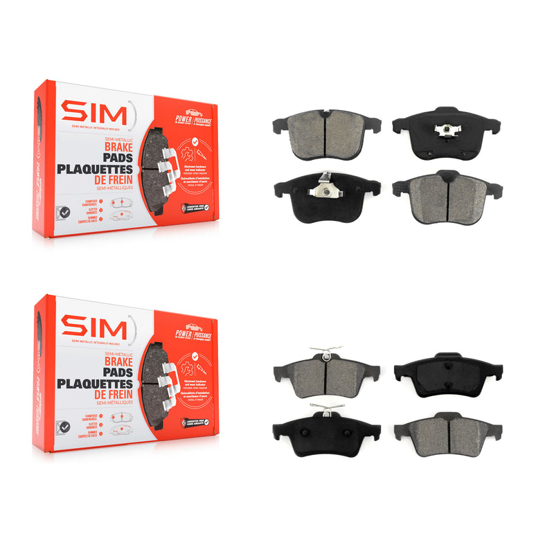 SIM KSM-100094 Disc Brake Pad for 2004-2011 Saab 9-3 - Front and Rear