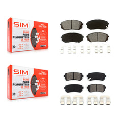 SIM KSM-100105 Disc Brake Pad for 2010-2017 Hyundai Tucson, Kia Cadenza, Kia Sportage - Front and Rear