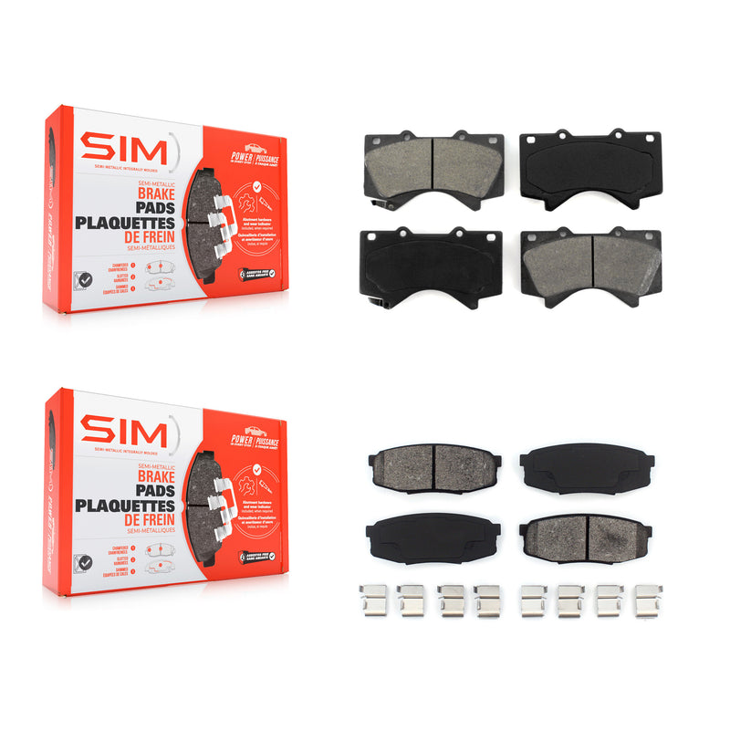 SIM KSM-100109 Disc Brake Pad for 2007-2022 Lexus LX570, Toyota Land Cruiser and More - Front and Rear