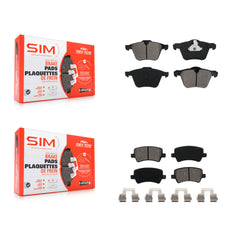 SIM KSM-100110 Disc Brake Pad for 2007-2018 Volvo S60, Volvo V60 and More - Front and Rear