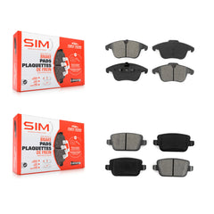 SIM KSM-100113 Disc Brake Pad for 2007-2011 Land Rover LR2, Volvo S80 - Front and Rear