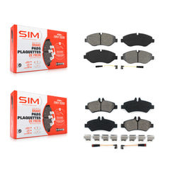 SIM KSM-100116 Disc Brake Pad for 2007-2018 Mercedes-Benz Sprinter 2500, Dodge Sprinter 2500, Freightliner Sprinter 2500 - Front and Rear