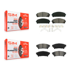 SIM KSM-100119 Disc Brake Pad for 2010-2020 Toyota Highlander, Toyota Sienna and More - Front and Rear