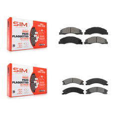 SIM KSM-100120 Disc Brake Pad for 2008-2023 Ford E-350 Super Duty, Ford E-450 Super Duty and More - Front and Rear