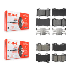 SIM KSM-100130 Disc Brake Pad for 2008-2013 INFINITI FX50, INFINITI G37 - Front and Rear
