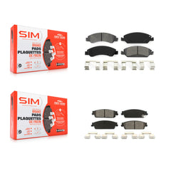 SIM KSM-100133 Disc Brake Pad for 2007-2014 Cadillac Escalade, Cadillac Escalade ESV and More - Front and Rear