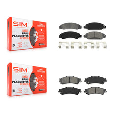 SIM KSM-100135 Disc Brake Pad for 2005-2007 Chevrolet Silverado 1500 Classic, GMC Sierra 1500 Classic and More - Front and Rear
