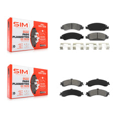 SIM KSM-100136 Disc Brake Pad for 2005-2006 Chevrolet Silverado 1500, GMC Sierra 1500 - Front and Rear