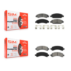 SIM KSM-100138 Disc Brake Pad for 2009-2014 Chevrolet Express 1500, GMC Savana 1500 - Front and Rear