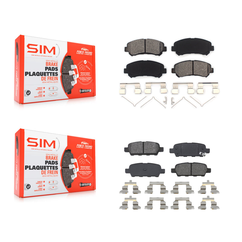 SIM KSM-100141 Disc Brake Pad for 2007-2022 Nissan Maxima, Nissan Juke and More - Front and Rear