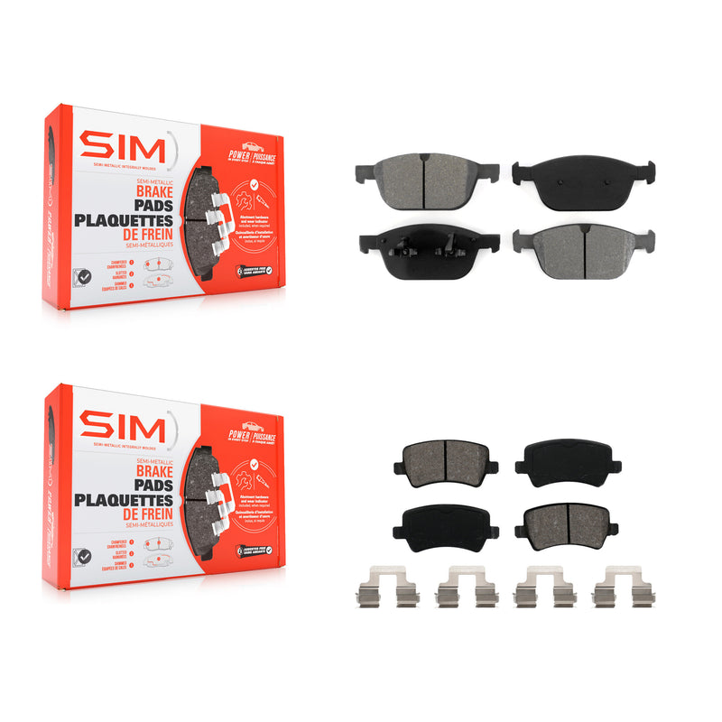 SIM KSM-100155 Disc Brake Pad for 2010-2016 Volvo XC60 - Front and Rear