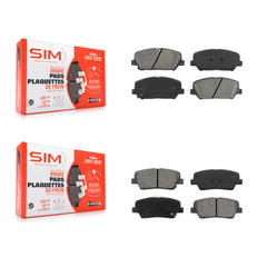 SIM KSM-100157 Disc Brake Pad for 2010-2016 Hyundai Genesis Coupe - Front and Rear