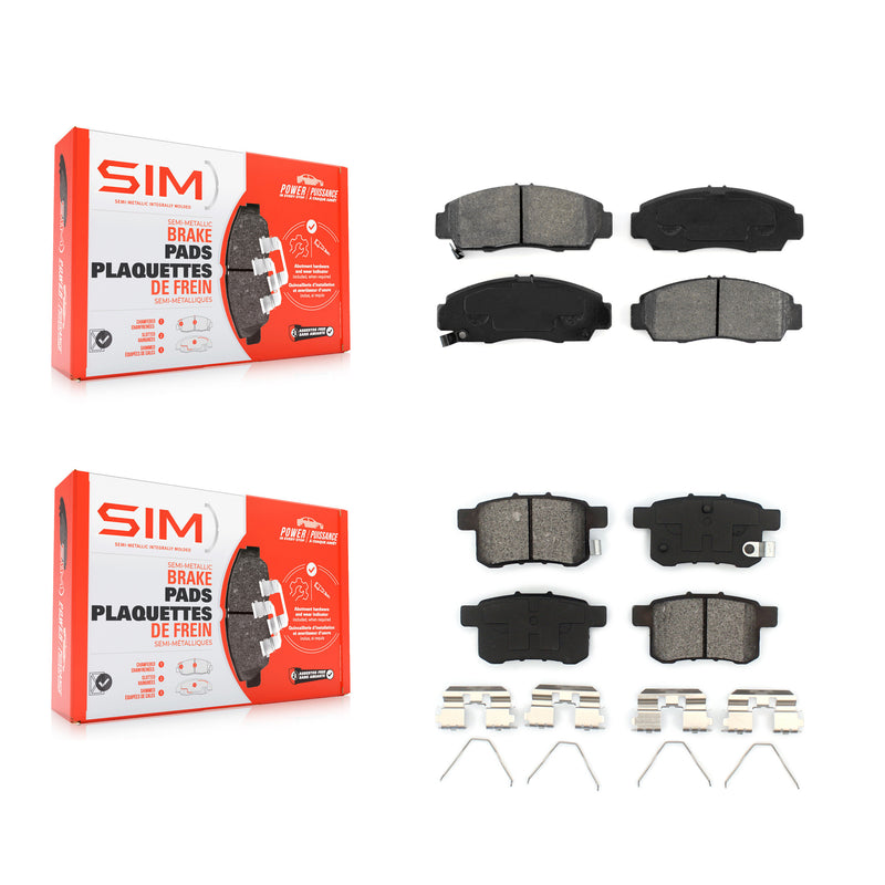 SIM KSM-100176 Disc Brake Pad for 2010-2014 Honda Accord, Acura TSX - Front and Rear