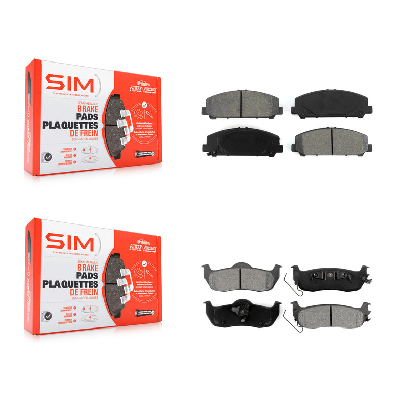 SIM KSM-100179 Disc Brake Pad for 2006-2015 Nissan TITAN, INFINITI QX56, Nissan Armada - Front and Rear