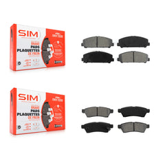 SIM KSM-100180 Disc Brake Pad for 2011-2012 Suzuki Equator - Front and Rear