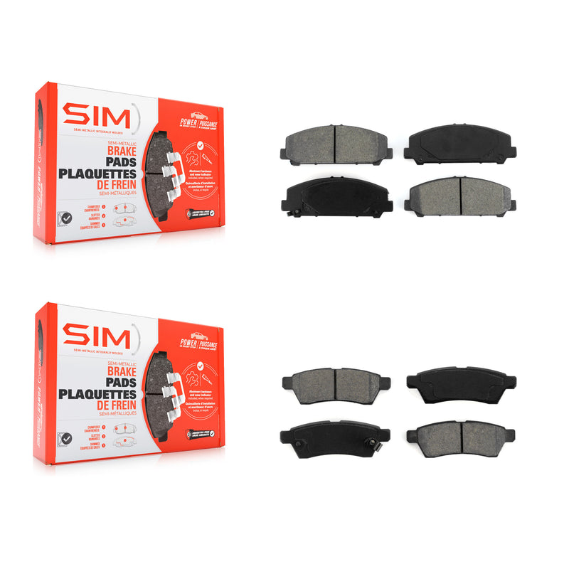 SIM KSM-100180 Disc Brake Pad for 2011-2012 Suzuki Equator - Front and Rear