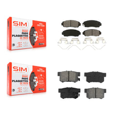 SIM KSM-100184 Disc Brake Pad for 2015 Honda Civic - Front and Rear