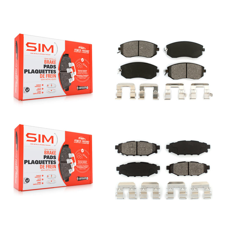 SIM KSM-100186 Disc Brake Pad for 2010-2018 Subaru BRZ, Subaru Crosstrek and More - Front and Rear