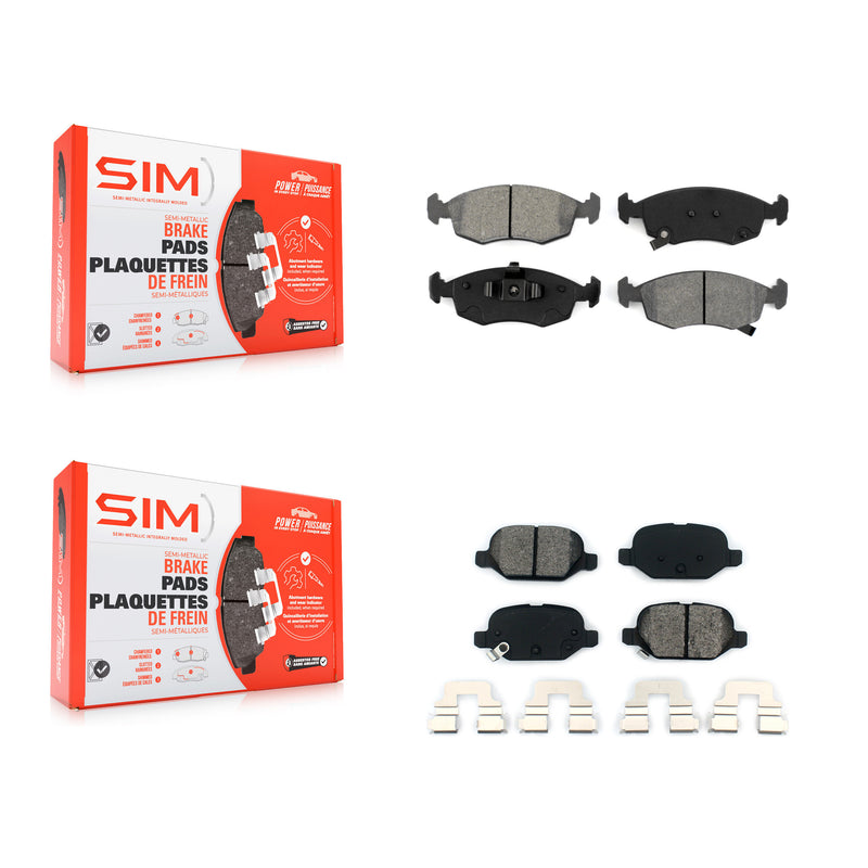 SIM KSM-100192 Disc Brake Pad for 2012-2019 Fiat 500 - Front and Rear