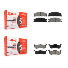 SIM KSM-100196 Disc Brake Pad for 2017-2019 Lincoln MKT - Front and Rear