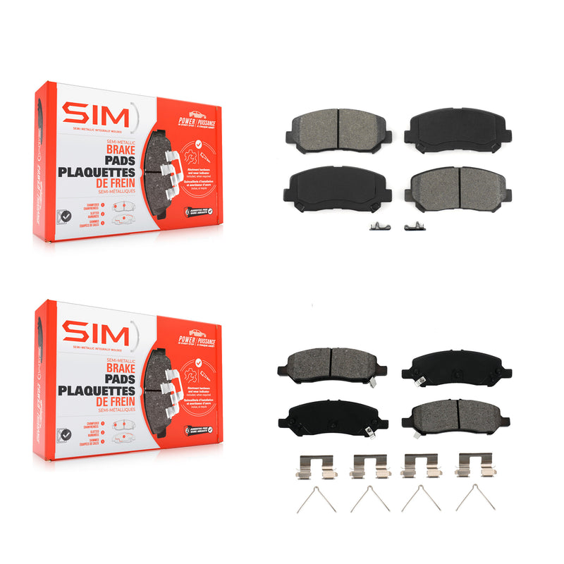 SIM KSM-100200 Disc Brake Pad for 2013-2016 Dodge Dart - Front and Rear