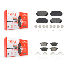 SIM KSM-100201 Disc Brake Pad for 2012-2018 Toyota Yaris - Front and Rear