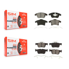 SIM KSM-100209 Disc Brake Pad for 2013-2020 Ford Fusion, Ford SSV Plug-In Hybrid, Lincoln MKZ - Front and Rear