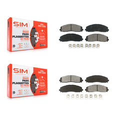 SIM KSM-100211 Disc Brake Pad for 2013-2023 Ford F-250 Super Duty, Ford F-350 Super Duty, Ford F-450 Super Duty - Front and Rear
