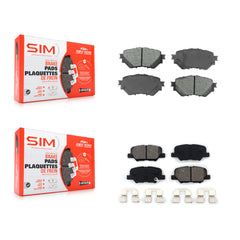 SIM KSM-100221 Disc Brake Pad for 2014-2018 Mazda 3, Mazda 3 Sport - Front and Rear