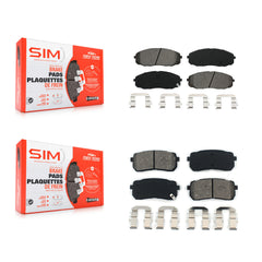 SIM KSM-100224 Disc Brake Pad for 2015-2021 Kia Sedona - Front and Rear