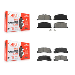 SIM KSM-100227 Disc Brake Pad for 1986-1992 Geo Prizm, Toyota Celica and More - Front and Rear