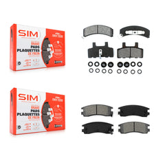 SIM KSM-100235 Disc Brake Pad for 1999 Cadillac DeVille - Front and Rear