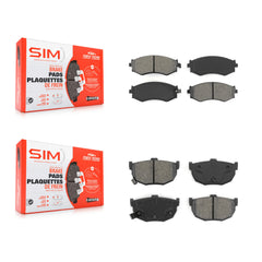 SIM KSM-100242 Disc Brake Pad for 1990-1992 Nissan Stanza - Front and Rear