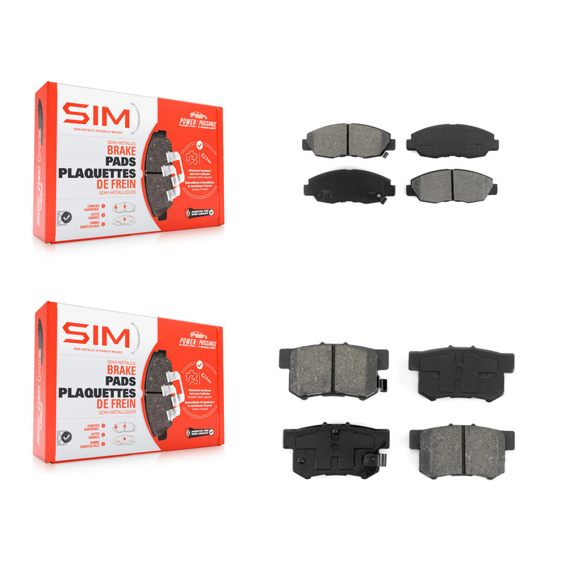 SIM KSM-100244 Disc Brake Pad for 1990-2002 Acura CL, Honda Accord - Front and Rear