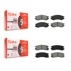 SIM KSM-100255 Disc Brake Pad for 1991-2002 Saturn SC1, Saturn SC2 and More - Front and Rear
