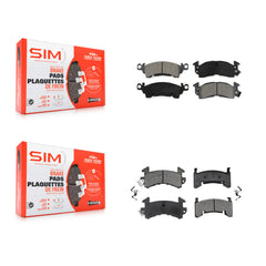 SIM KSM-100256 Disc Brake Pad for 1980-1984 Cadillac Commercial Chassis, Cadillac DeVille and More - Front and Rear