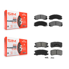 SIM KSM-100263 Disc Brake Pad for 2000-2015 Mitsubishi Lancer, Mitsubishi Montero - Front and Rear