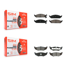 SIM KSM-100284 Disc Brake Pad for 1995-2000 Chrysler Cirrus, Plymouth Breeze and More - Front and Rear